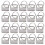 25Pcs Rustproof Metal Key Fob Hardware Silver for Stylish Keychain Use 9