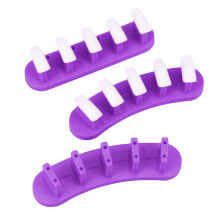 3pcs nail training rack with 10 tips for women purple