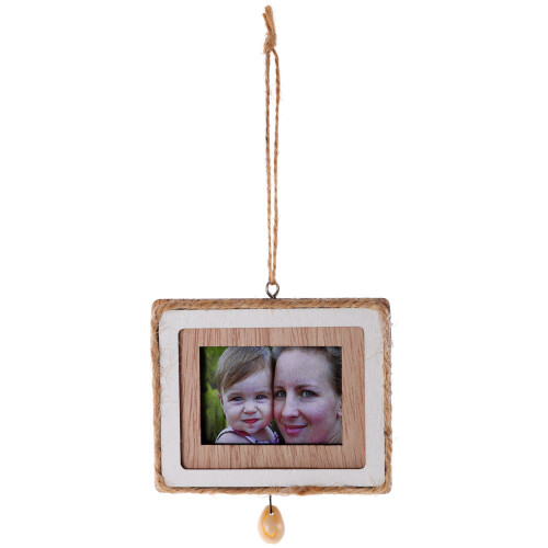 unfinished wooden picture frame for tiny house decor, square 2