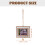 unfinished wooden picture frame for tiny house decor, square 2