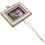 unfinished wooden picture frame for tiny house decor, square 9