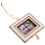unfinished wooden picture frame for tiny house decor, square 11