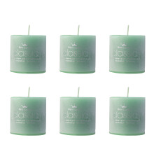 6 pcs smokeless green tea aromatherapy candles for birthday wedding
