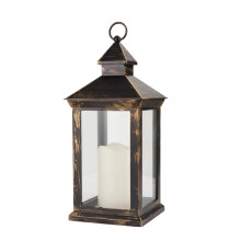 vintage led candle lantern for outdoor garden hanging light