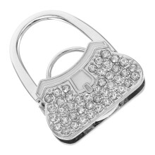 3pcs rhinestone purse hook with for portable table use
