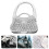 3pcs rhinestone purse hook with for portable table use 11