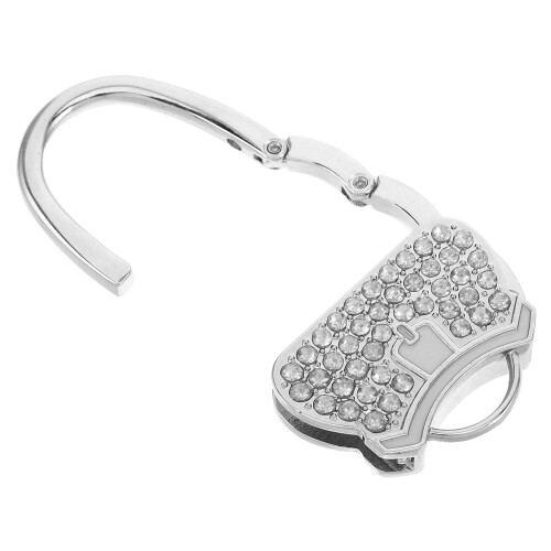 3pcs rhinestone purse hook with for portable table use 2