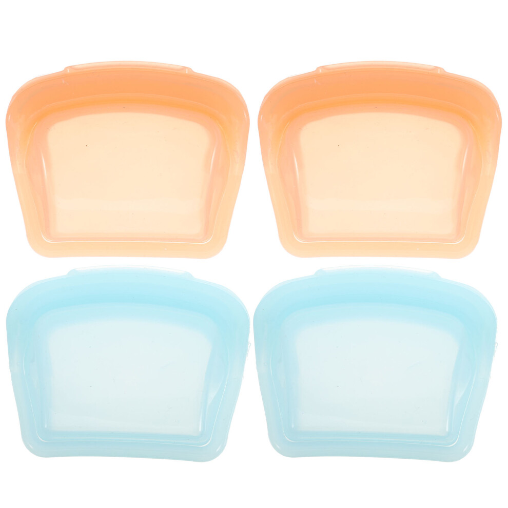 Villcase 4Pcs Reusable 50Ml Silicone Medicine Pouches For Travel Organization