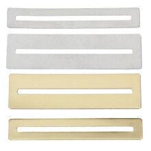 2pcs stainless steel 3mm slot guitar fretboard protectors golden