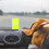 plastic speaker stand for car pc studio use yellow 5