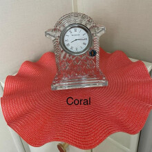 (Coral) Set of 2 large Dubai table placemats fluted edge