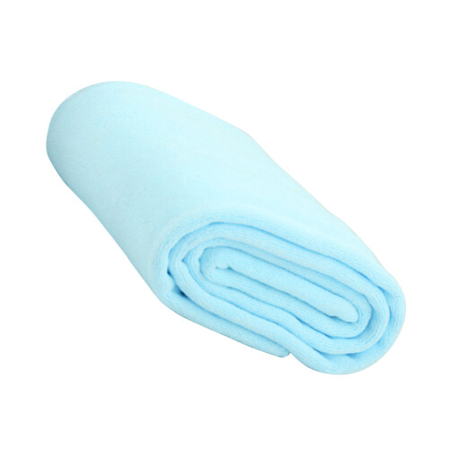 microfiber towel washcloth 30x70cm light blue for bathing drying cleaning 1