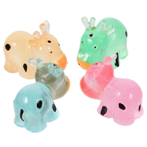 24 pcs mini cow figurines light up dark small cows tabletop decor 1