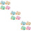 24 pcs mini cow figurines light up dark small cows tabletop decor 11