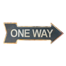 retro iron exit sign for supermarket hotel bar decoration