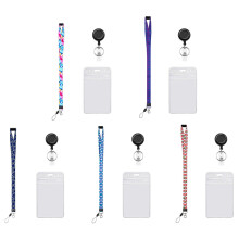 5Sets Beschermhoesje Met Leuk Hangkoord Voor Id-Kaarten En Spelkaarten