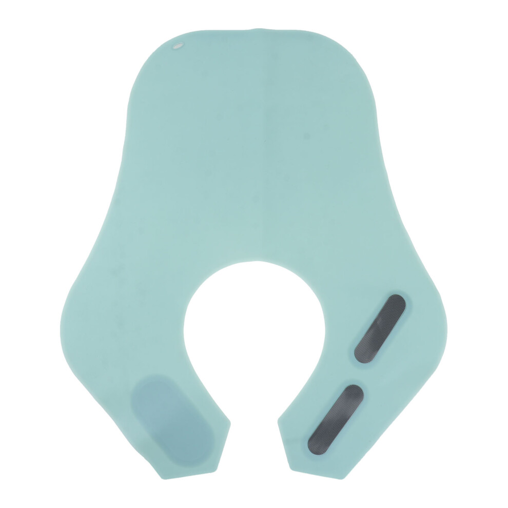 Vaguelly Blue Silicone Haircut Cape Waterproof Barber Gown Apron