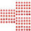 90 pcs round number tags for identification keychain marking 8