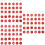 90 pcs round number tags for identification keychain marking 9