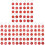 90 pcs round number tags for identification keychain marking 4
