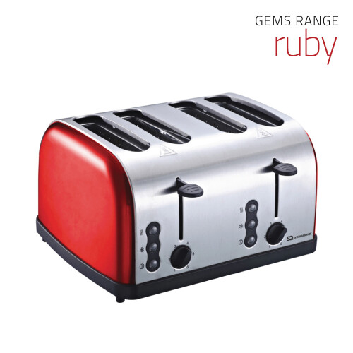 SQ Professional (Copper ) Gems Toaster 4 Slice Stainless Steel