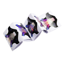 100 pcs thickened paper trays fish shaped crystal nail stickers