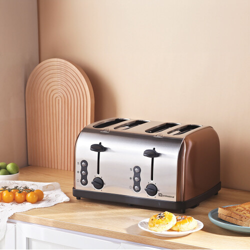 SQ Professional (Red ) Gems Toaster 4 Slice Stainless Steel 2