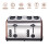 SQ Professional (Red ) Gems Toaster 4 Slice Stainless Steel 4