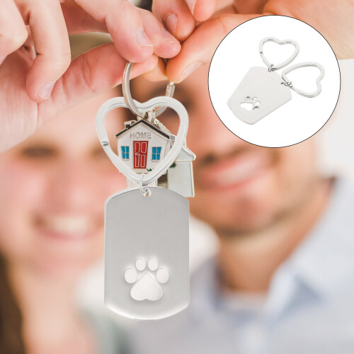 2Pièces - Cendres Animal Pattes Design Creux Argent 2