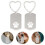 2Pièces - Cendres Animal Pattes Design Creux Argent 2