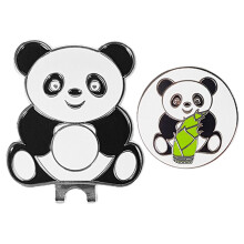 panda shape golf ball marker hat clip decorative golfing accessory