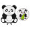 panda shape golf ball marker hat clip decorative golfing accessory 1