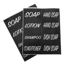 waterproof bathroom shower bottle labels 2 sheet modern easy apply remove