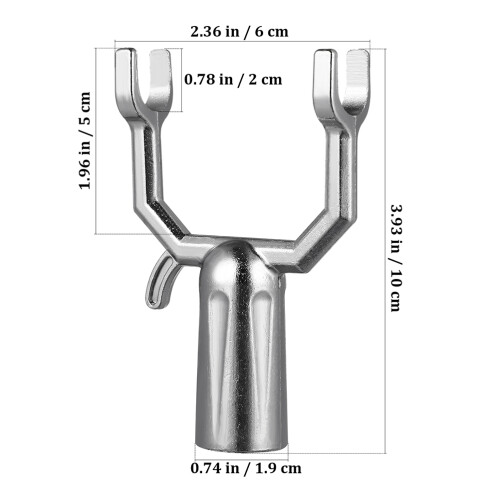 10pcs clothing laundry fork head replacement for clothes pole rail 1