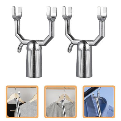 10pcs clothing laundry fork head replacement for clothes pole rail 2