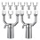 10pcs clothing laundry fork head replacement for clothes pole rail 1
