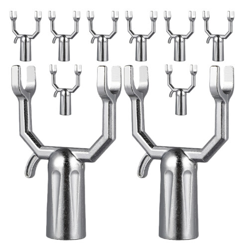 10pcs clothing laundry fork head replacement for clothes pole rail