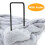 foldable cat window hammock bed with plush lining detachable grey 7