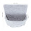 foldable cat window hammock bed with plush lining detachable grey 2