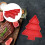 Christmas Tree Serving Dish Red -Compartment Appetizer Tray 11