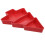 Christmas Tree Serving Dish Red -Compartment Appetizer Tray 10