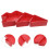 Christmas Tree Serving Dish Red -Compartment Appetizer Tray 9