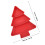Christmas Tree Serving Dish Red -Compartment Appetizer Tray 2
