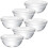 6 pcs glass bowls for fruit, ice cream, pudding, appetizers 8