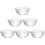 6 pcs glass bowls for fruit, ice cream, pudding, appetizers 7
