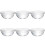 6 pcs glass bowls for fruit, ice cream, pudding, appetizers 3
