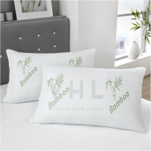 (Bamboo Pillows (Pack of 2)) Luxury Hotel Quality 5cm Thick Memory Foam Bamboo Mattress  Hypoallergenic, Fluffy, and Ultra-Comfortable UK Double & King Size Sleep Bliss