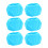 6St Blauwe Zwemkappen Polyester Met Zitcomfort 10