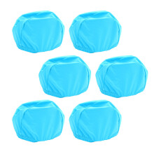 6St Blauwe Zwemkappen Polyester Met Zitcomfort
