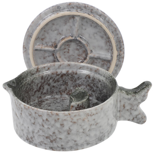 ceramic ink dish multi-function ink plate for calligraphy